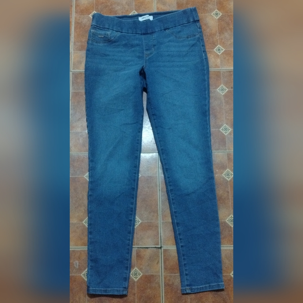 EUC Nine West Women's Heidi Pull-On Blue Skinny Jeans
